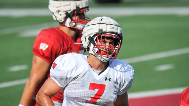Wisconsin inside linebacker Spencer Lytle (Credit: Dave Kallmann / Milwaukee Journal Sentinel via Imagn Content Services, LLC)